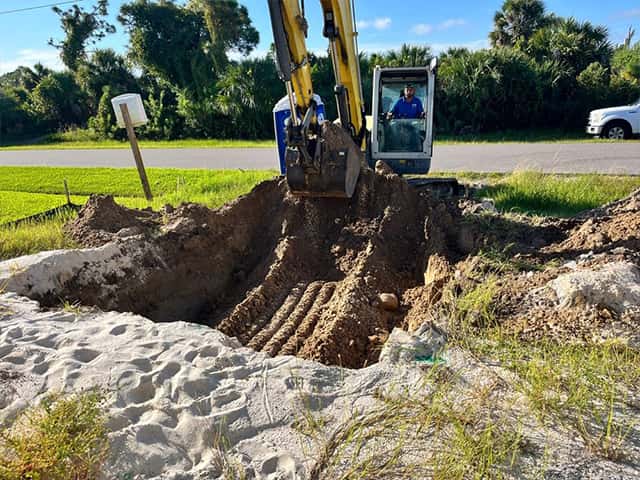Septic installation.
